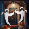 imageJOYIN 2 Pcs 53 Halloween Decoration Outdoor Halloween Tree Wrap Ghost Decoration Outdoor Smiling Hanging Ghost Design for Lawn Tree Party Supplies Haunted House Wrap DecorHappy Ghost
