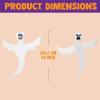 imageJOYIN 2 Pcs 53 Halloween Decoration Outdoor Halloween Tree Wrap Ghost Decoration Outdoor Smiling Hanging Ghost Design for Lawn Tree Party Supplies Haunted House Wrap DecorFunny Ghost