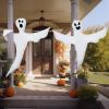 imageJOYIN 2 Pcs 53 Halloween Decoration Outdoor Halloween Tree Wrap Ghost Decoration Outdoor Smiling Hanging Ghost Design for Lawn Tree Party Supplies Haunted House Wrap DecorCute Ghost
