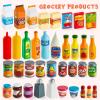 imageJOYIN 200 Pieces Kids Play Food Toy Deluxe Pretend Play Set Kids Kitchen Accessories with Realistic Colors Toddler Birthday Gift Party Toys