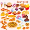imageJOYIN 200 Pieces Kids Play Food Toy Deluxe Pretend Play Set Kids Kitchen Accessories with Realistic Colors Toddler Birthday Gift Party Toys