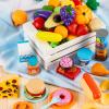 imageJOYIN 200 Pieces Kids Play Food Toy Deluxe Pretend Play Set Kids Kitchen Accessories with Realistic Colors Toddler Birthday Gift Party Toys