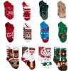 imageJOYIN 2025 Christmas Advent Calendar 12 Days Christmas Warm Cotton Socks for Women Adults Xmas Countdown Calendar with 8 Low Cut ampamp 4 Knee High Socks Xmas Party Favor Gifts