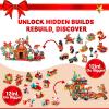 imageJOYIN 2025 Christmas Advent Calendar Building Blocks 24 Days Christmas Theme Countdown Building Toy Set for Boys Girls Xmas Party Favor Supplies Classroom Prizes Kids Xmas Gifts