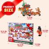 imageJOYIN 2025 Christmas Advent Calendar Building Blocks 24 Days Christmas Theme Countdown Building Toy Set for Boys Girls Xmas Party Favor Supplies Classroom Prizes Kids Xmas Gifts