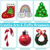 imageJOYIN 2025 Christmas Countdown Advent Calendar 24 Days Christmas Art ampamp Craft Advent Calendar with Childrens scissors glue lanyards paint watercolor pens Xmas Party Favor Gifts kids DIY Crafts