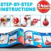 imageJOYIN 2025 Christmas Countdown Advent Calendar 24 Days Christmas Art ampamp Craft Advent Calendar with Childrens scissors glue lanyards paint watercolor pens Xmas Party Favor Gifts kids DIY Crafts