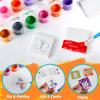 imageJOYIN 24 Magnetic Mini Tiles Art Kit Creativity DIY Paint Arts and Crafts for Kids DIY Supplies for Party Favors Family Activity Birthday Present Toys Gifts for Boys and Girls