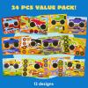 imageJOYIN 24 Sheets 9quotx6quot Make a face Stickers for Kids Make Your Own Stickers with Unicorn Dinosaur Sea and Safari Animals Party Favors Kids Crafts Goodie Bags Stuffers Classroom ActivitiesMonster