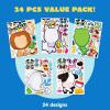 imageJOYIN 24 Sheets 9quotx6quot Make a face Stickers for Kids Make Your Own Stickers with Unicorn Dinosaur Sea and Safari Animals Party Favors Kids Crafts Goodie Bags Stuffers Classroom ActivitiesMixed