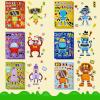 imageJOYIN 24 Sheets 9quotx6quot Make a face Stickers for Kids Make Your Own Stickers with Unicorn Dinosaur Sea and Safari Animals Party Favors Kids Crafts Goodie Bags Stuffers Classroom ActivitiesRobot