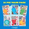 imageJOYIN 24 Sheets 9quotx6quot Make a face Stickers for Kids Make Your Own Stickers with Unicorn Dinosaur Sea and Safari Animals Party Favors Kids Crafts Goodie Bags Stuffers Classroom ActivitiesDinosaur