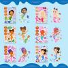 imageJOYIN 24 Sheets 9quotx6quot Make a face Stickers for Kids Make Your Own Stickers with Unicorn Dinosaur Sea and Safari Animals Party Favors Kids Crafts Goodie Bags Stuffers Classroom ActivitiesMermaid