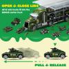 imageJOYIN 25 in 1 Green Military Big Truck Toys Army Men Tanks Set with Soldier Men Mini Battle Car Toy in Carrier Truck with Lights and Sounds Gifts for Toddler Kids Boys Ages 3Military Truck