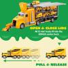 imageJOYIN 25 in 1 Green Military Big Truck Toys Army Men Tanks Set with Soldier Men Mini Battle Car Toy in Carrier Truck with Lights and Sounds Gifts for Toddler Kids Boys Ages 3Construction Truck