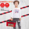 imageJOYIN 26Pcs Kid Tool Set Pretend Play Toddler Tool Toy with Construction Worker Costume ampamp Electronic Toy Drill in Storage Box for Boy Girl Halloween Present Birthday Dress Up Party