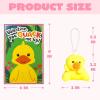 imageJOYIN 28 Pack Gifts Cards for Kids with Animal Plush Toy Key Chain Stress Relief Fidget Toy for Classroom Exchange Cards and Kids Party Favor