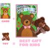 imageJOYIN 28 Pack Gifts Cards for Kids with Animal Plush Toy Key Chain Stress Relief Fidget Toy for Classroom Exchange Cards and Kids Party Favor
