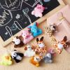 imageJOYIN 28 Pack Gifts Cards for Kids with Animal Plush Toy Key Chain Stress Relief Fidget Toy for Classroom Exchange Cards and Kids Party Favor
