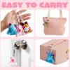 imageJOYIN 28 Pack Gifts Cards for Kids with Animal Plush Toy Key Chain Stress Relief Fidget Toy for Classroom Exchange Cards and Kids Party Favor