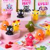 imageJOYIN 28 Packs Valentines Day Gift Cards with Popping Eyes Animal Keychains for Kids Party Favor Classroom Exchange Prizes Valentines Greeting CardsCat