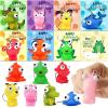 imageJOYIN 28 Packs Valentines Day Gift Cards with Popping Eyes Animal Keychains for Kids Party Favor Classroom Exchange Prizes Valentines Greeting CardsDinosaur