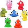 imageJOYIN 28 Packs Valentines Day Gift Cards with Popping Eyes Animal Keychains for Kids Party Favor Classroom Exchange Prizes Valentines Greeting CardsDinosaur