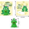 imageJOYIN 28 Packs Valentines Day Gift Cards with Popping Eyes Animal Keychains for Kids Party Favor Classroom Exchange Prizes Valentines Greeting CardsDinosaur