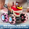 imageJOYIN 3 Pack Monster Truck Toy  Motion Activated LightUp Cars for Toddlers  Monster Treads Lightning Wheels  Baby Toy Trucks  Press ampamp Go Cars for Kids Boys Birthday Gifts for Christmas