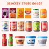 imageJOYIN 30Pcs Play Food Grocery Cans Play Kitchen Accessories Includes Drink Juice Jar Seasoning Water Bottle Sauce Yogurt Ice Cream Snack Box Kids Gifts ampamp Indoor Toys
