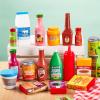 imageJOYIN 30Pcs Play Food Grocery Cans Play Kitchen Accessories Includes Drink Juice Jar Seasoning Water Bottle Sauce Yogurt Ice Cream Snack Box Kids Gifts ampamp Indoor Toys