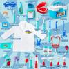 imageJOYIN 31Pcs Doctor Kit for KidsPretend Play Toys Educational Dentist Medical Kit with Electronic StethoscopeDoctor Role Play CostumeDurable Medical Dr Kit Toys for Boys Girls Gifts Ages 3