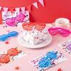 imageJOYIN 32 Packs Valentines Day Shade Glasses with Gift Cards Heart Shaped Shutter Heart Glasses Valentines Day Accessories for Kids Party Favor Classroom Exchange Prize Suppliesred blue purple pink