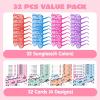 imageJOYIN 32 Packs Valentines Day Shade Glasses with Gift Cards Heart Shaped Shutter Heart Glasses Valentines Day Accessories for Kids Party Favor Classroom Exchange Prize Suppliesred blue purple pink