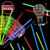 imageJOYIN 36 Packs Neon Valentines Day Gift Cards with Glow Stick Bracelets Glow in the dark Necklaces for Valentines Party Favor Valentine Classroom Exchange Cards Valentine School PrizeBulb Cards