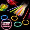 imageJOYIN 36 Packs Neon Valentines Day Gift Cards with Glow Stick Bracelets Glow in the dark Necklaces for Valentines Party Favor Valentine Classroom Exchange Cards Valentine School PrizeCards