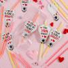 imageJOYIN 36 Packs Neon Valentines Day Gift Cards with Glow Stick Bracelets Glow in the dark Necklaces for Valentines Party Favor Valentine Classroom Exchange Cards Valentine School PrizeBulb Cards