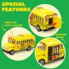 imageJOYIN 4 Pcs 7quot Long Vehicle Toy Set Toddlers Cars with Lights and Siren Sound Including Play Police Car School Bus Garbage Truck Ambulance Birthday Party Gifts Toys for Boys 35