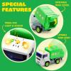 imageJOYIN 4 Pcs 7quot Long Vehicle Toy Set Toddlers Cars with Lights and Siren Sound Including Play Police Car School Bus Garbage Truck Ambulance Birthday Party Gifts Toys for Boys 35