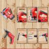 imageJOYIN 4in1 Kids Tool Set Pretend Play Toddler Tool Toys Construction Playset with Flashlight Saw Tools and Electric Drill for Boy Girl Halloween Present Birthday Dress Up Party Favors