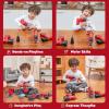 imageJOYIN 4in1 Kids Tool Set Pretend Play Toddler Tool Toys Construction Playset with Flashlight Saw Tools and Electric Drill for Boy Girl Halloween Present Birthday Dress Up Party Favors