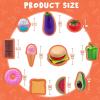 imageJOYIN 50 Piece Set of Kitchen Toys Dinnerware Dummy Fruits Vegetables Plastic Accessories for Children Educational Learning Toy Role Play Gift Easter Basket Stuffers
