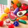 imageJOYIN 50 Piece Set of Kitchen Toys Dinnerware Dummy Fruits Vegetables Plastic Accessories for Children Educational Learning Toy Role Play Gift Easter Basket Stuffers