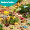 imageJOYIN 69 Pcs Small Animal Figures Mini Jungle Toy Set with Sensory Bin Realistic Wild Forest Playset Zoo Ocean Farm Animals Figurines Dinosaur Party Favors Gifts for Boys and Girls Kids 35