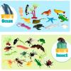 imageJOYIN 69 Pcs Small Animal Figures Mini Jungle Toy Set with Sensory Bin Realistic Wild Forest Playset Zoo Ocean Farm Animals Figurines Dinosaur Party Favors Gifts for Boys and Girls Kids 35