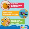 imageJOYIN 90 PCS 98x67 Makeaface Sticker Sheets Make Your Own Animal Mix and Match Sticker Sheets with Safaris Sea and Fantasy Animals Kids Party Favor Supplies CraftSmall
