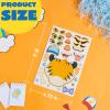 imageJOYIN 90 PCS 98x67 Makeaface Sticker Sheets Make Your Own Animal Mix and Match Sticker Sheets with Safaris Sea and Fantasy Animals Kids Party Favor Supplies CraftSmall
