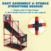 imageJOYIN Arcade Basketball Game Set with 4 Balls and Hoop for Kids 3 to 12 Years Old Indoor Outdoor Sport Play  Easy Set Up  Air Pump Included  Ideal for CompetitionRed
