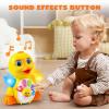 imageJOYIN Baby Toys Duck Infant Dancing Crawling Musical Toys 18 Months Tummy Time Light Up Learning Duck with Music ampamp Lights Baby Easter Basket Stuffers Gifts