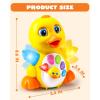 imageJOYIN Baby Toys Duck Infant Dancing Crawling Musical Toys 18 Months Tummy Time Light Up Learning Duck with Music ampamp Lights Baby Easter Basket Stuffers Gifts